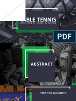 Table Tennis: Application of Projectile Motion