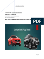 Marketing Services for Auto Sales