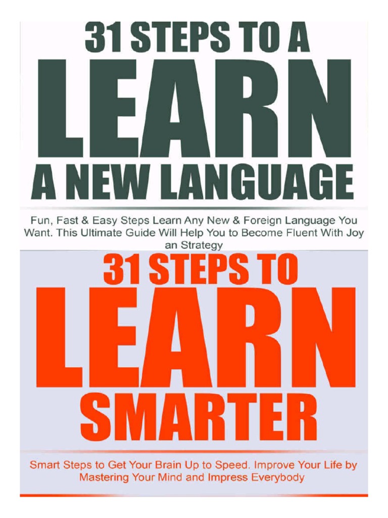 31 Steps To Learn A New Language and 31 Steps To Learn Smarter PDF ...