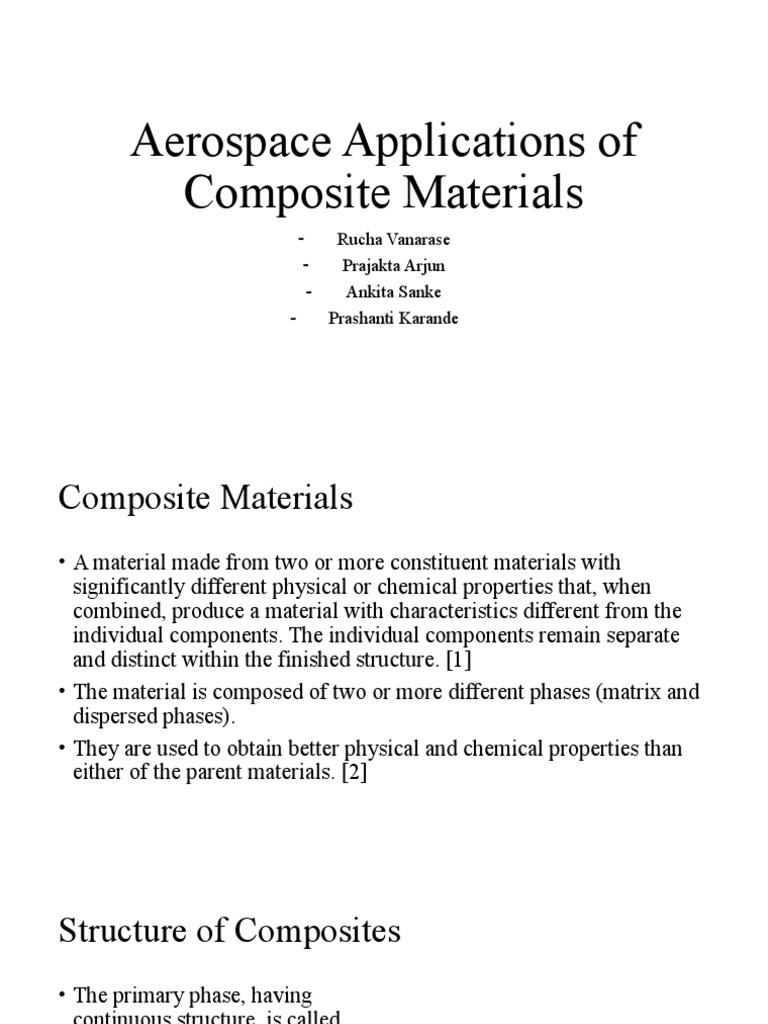 Composite Materials in Aerospace | PDF | Composite Material | Fibre ...
