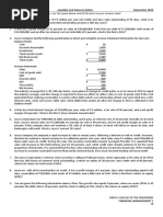 First Quiz On Liquidity and Solvency Ratios PDF