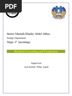 Name: Mustafa Khader Abdel Abbas. Stage: (Morning) .: Biodisel Processing and Production