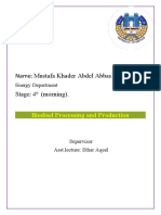 Name: Mustafa Khader Abdel Abbas. Stage: (Morning) .: Biodisel Processing and Production