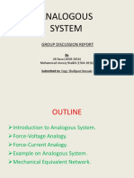 Analogous System: Group Discussion Report