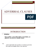 Understanding Adverbial Clauses