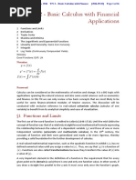 TN 2 - Basic Calculus With Financial Applications: 1 Functions and Limits