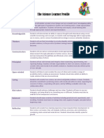Learner Profile - Science PDF