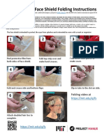 MIT Covid 19 Face Shield Folding Instructions