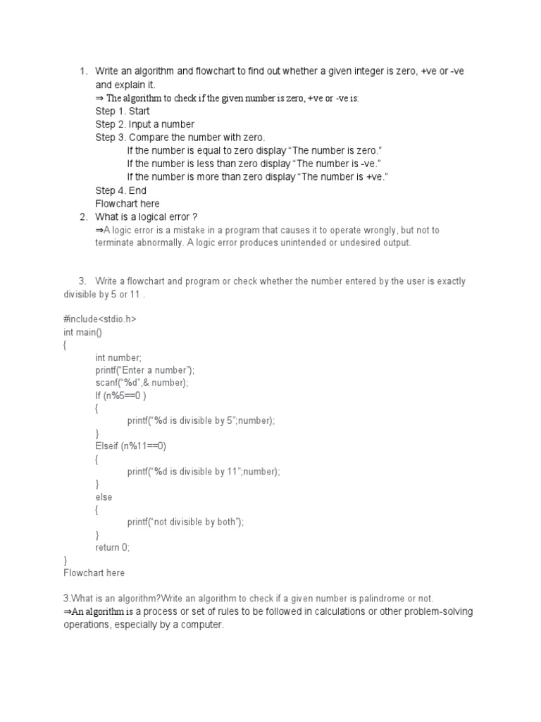 A Process or Set of Rules To Be Followed in Calculations or Other ...