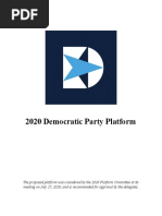 2020 07 31 Democratic Party Platform For Distribution