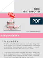 Sugar Lollipops Food PowerPoint Templates Standard