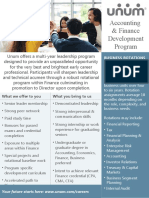 Accounting & Finance Development Program: Business Rotations