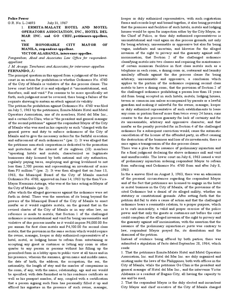 Midterms Cases | PDF | Injunction | Due Process Clause