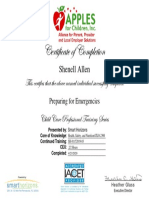 Preparing For Emergencies Certificate