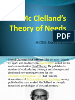 Mc Clelland’s Theory of Needs