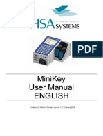 Minikey User Manual English: Updated For Minikey Firmware Version 1.91 (January 2014)