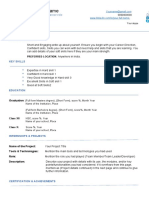 Career Summary for Aspiring IT Professional