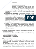 I/O Psychology Fields Job Analysis Affirmative Action
