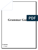Grammar Guide: 1. Words