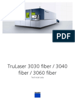 TruLaser 3030/40/60 fiber laser cutting machines technical specs