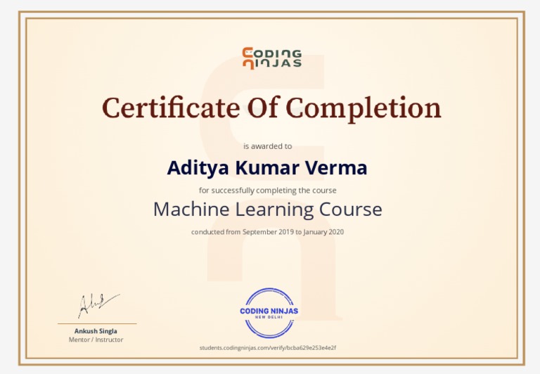 Aditya Kumar Verma: Machine Learning Course | PDF | Technology ...