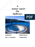 A Seminar Report On Spillways