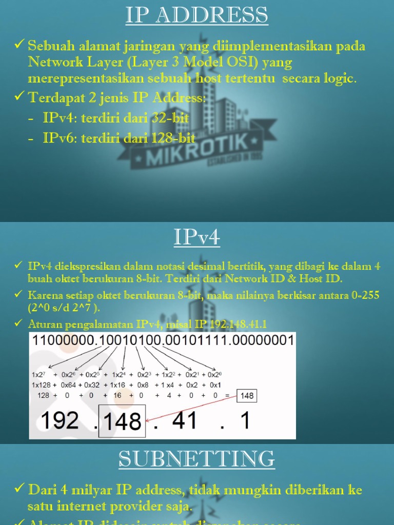 Ipv 4 terdiri dari