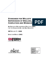 Standards For Wellsite Supervision of Drilling Completion and Workovers