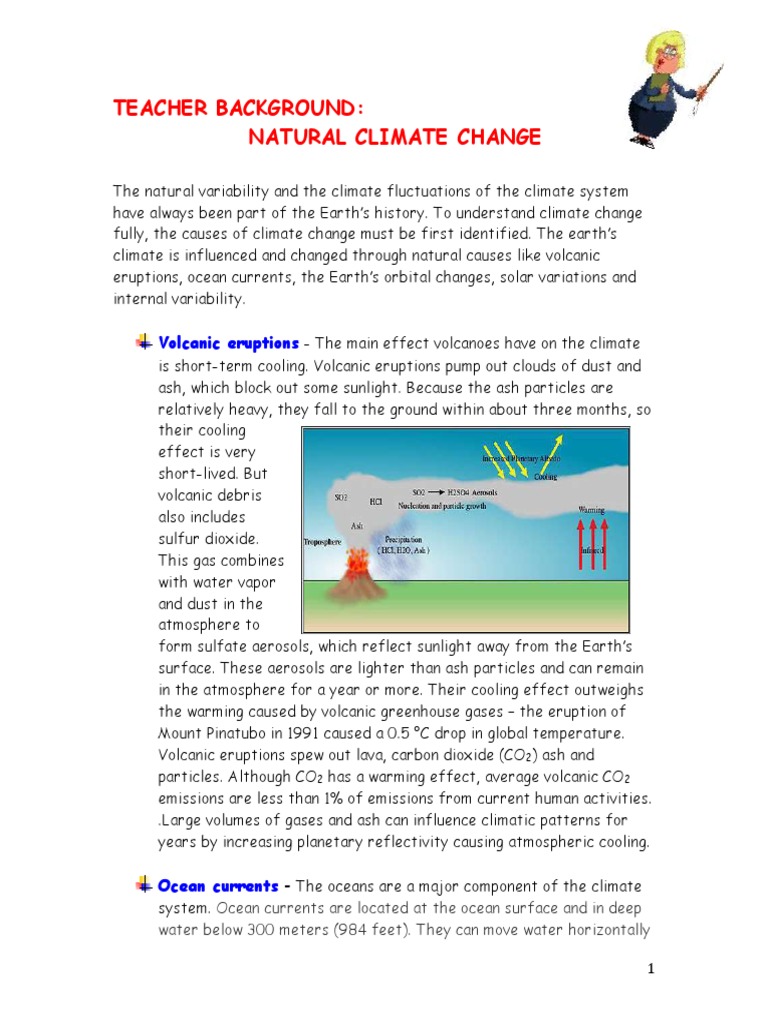 Natural Causes of Climate Change | PDF | Global Warming | Volcano
