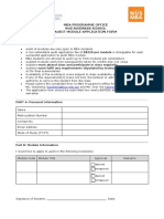 Audit Module Application Form PDF