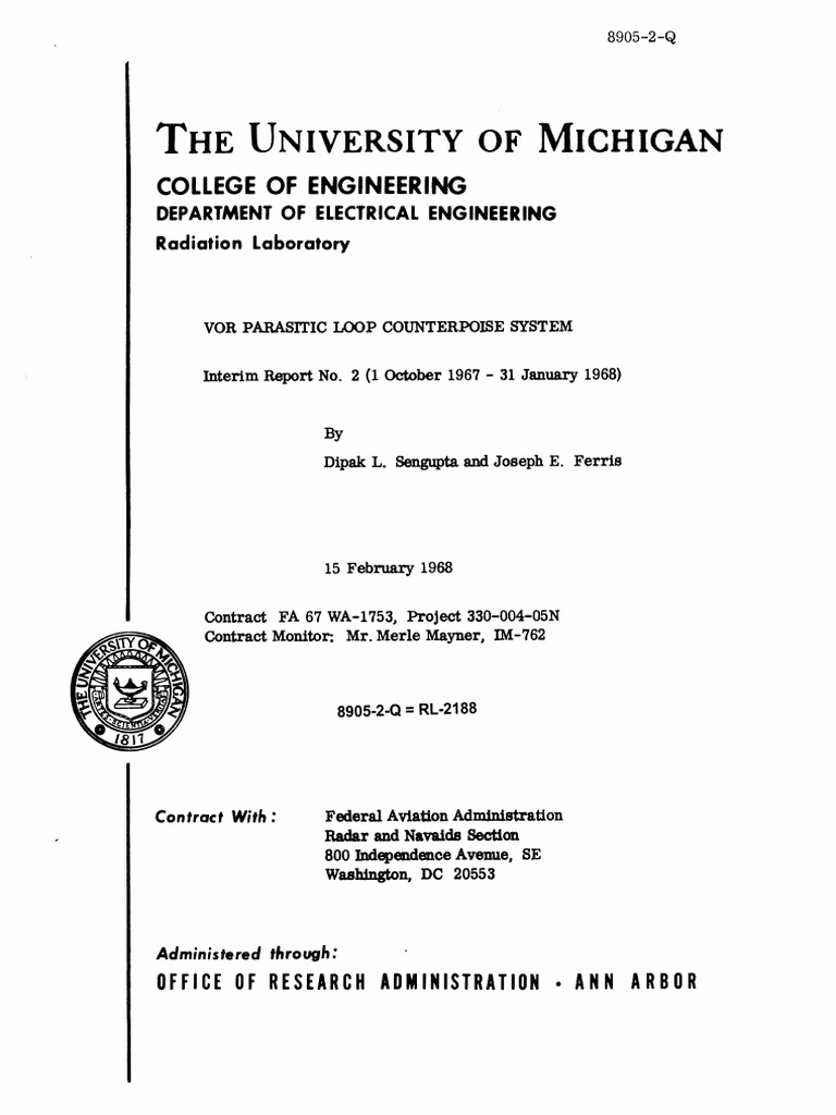 (Alford Loop Antena) VOR Parasitic Loop Counterpoise System (Rev.1968 ...