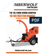 Timberwolf TW 18 100G Wood Chipper Instruction Manual English