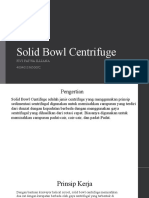 Solid Bowl Centrifuge 
