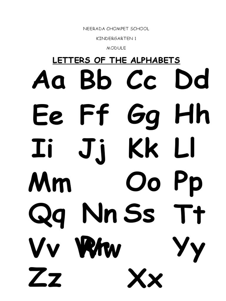 K2 Alphabet and Number Module | PDF | Language Arts & Discipline