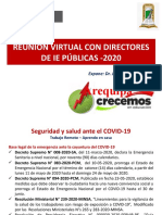 Reuniã - N Virtual Con Directores de Ie Pã - Blicas - 2020