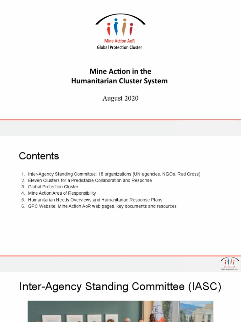 Mine Action in The Humanitarian Cluster System | PDF | Humanitarian Aid ...