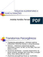 Funções Psíquicas Elementares e Suas Alterações