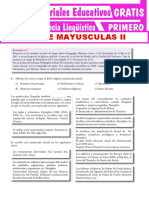 Uso de Mayusculas II para Primer Grado de Secundaria 1 2