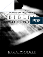 12 Maneiras de Estudar A Biblia Sozinho PDF