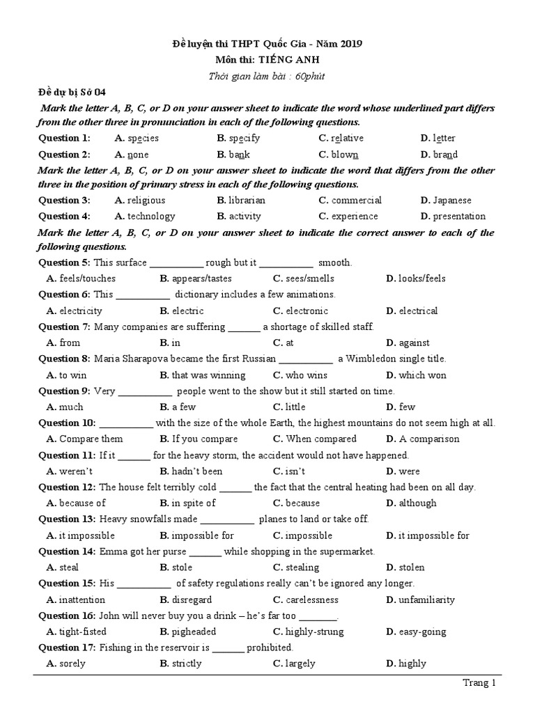 Make Questions For The Underlined Part In Each Sentence