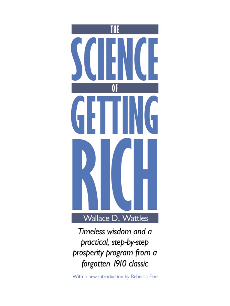 Science of Getting Rich - Wallace D Wattles | PDF | Substance Theory ...