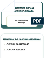 Medicion Funcion Renal DR Jose Escalona