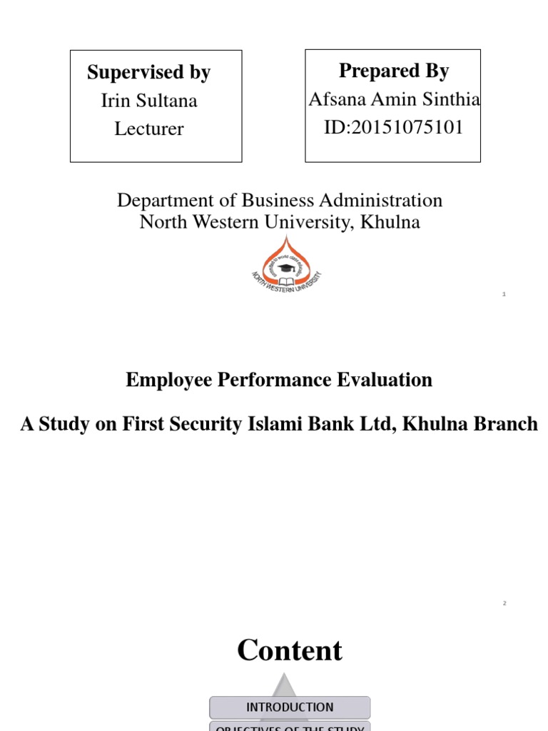 FSIBL Employee Performance Evaluation Study | PDF | Survey Methodology ...
