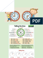 Telling Time in Englishh PDF