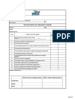 NHI Checklist EMBANKMENT SUBGRADE 