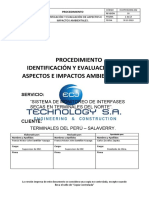 ECJ-PR-SSOMA-002 Identificación de Aspectos y Evaluación de Impactos Ambientales. Rev.00