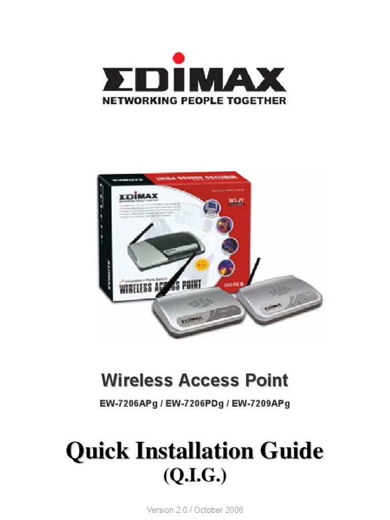 EW7209APg_QIG Wireless Access Point Ip Address