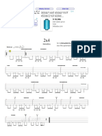 2x4 - Metallica - Guitar TAB