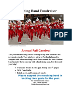 Marching Band Fundraiser