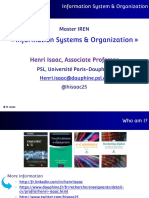 Information Systems & Organization : Henri Isaac, Associate Professor